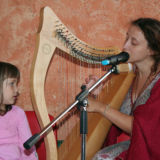 Frina con una piccola fan